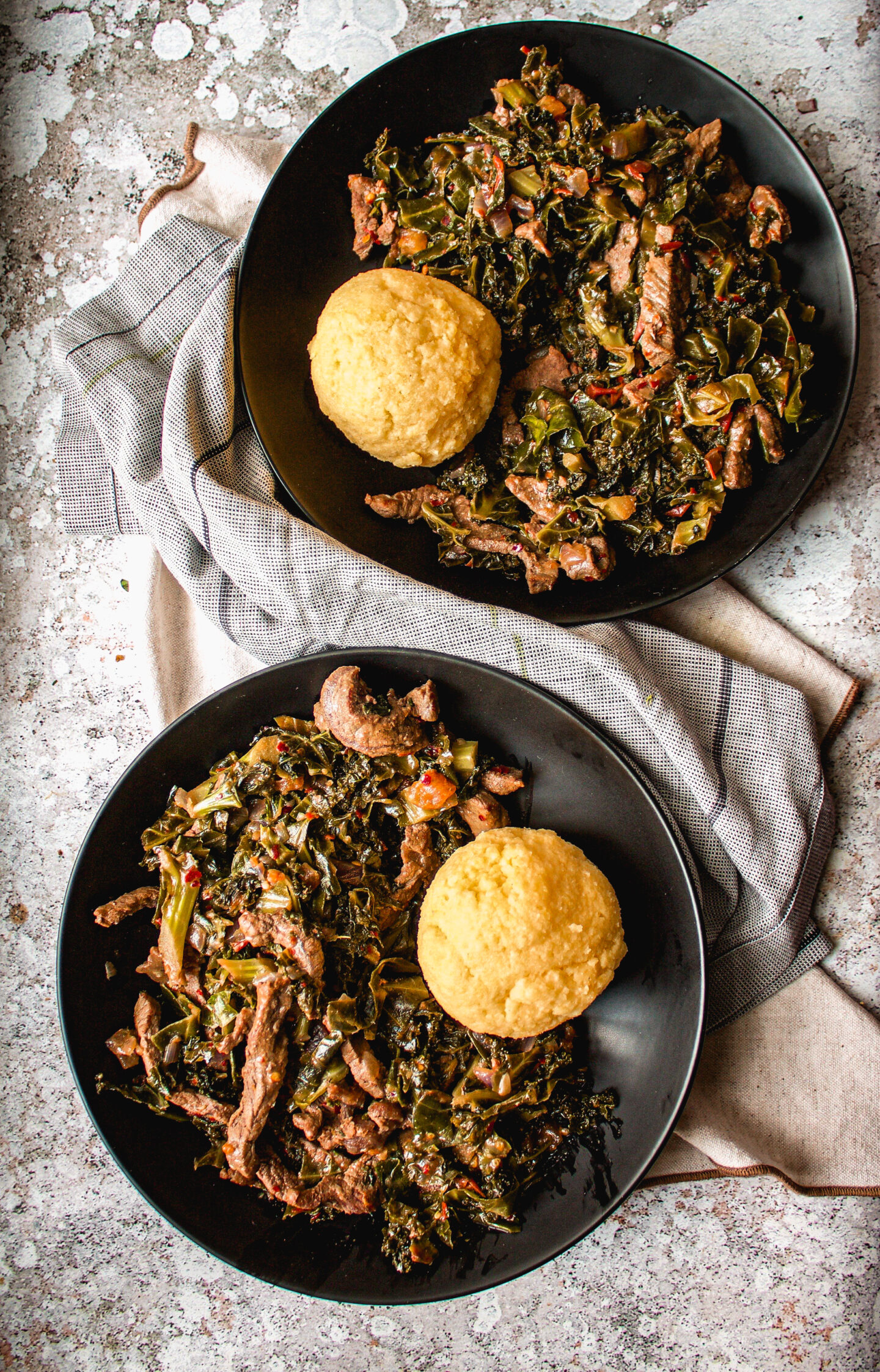 Yellow Ugali & Sukuma Wiki_Best Body Africa